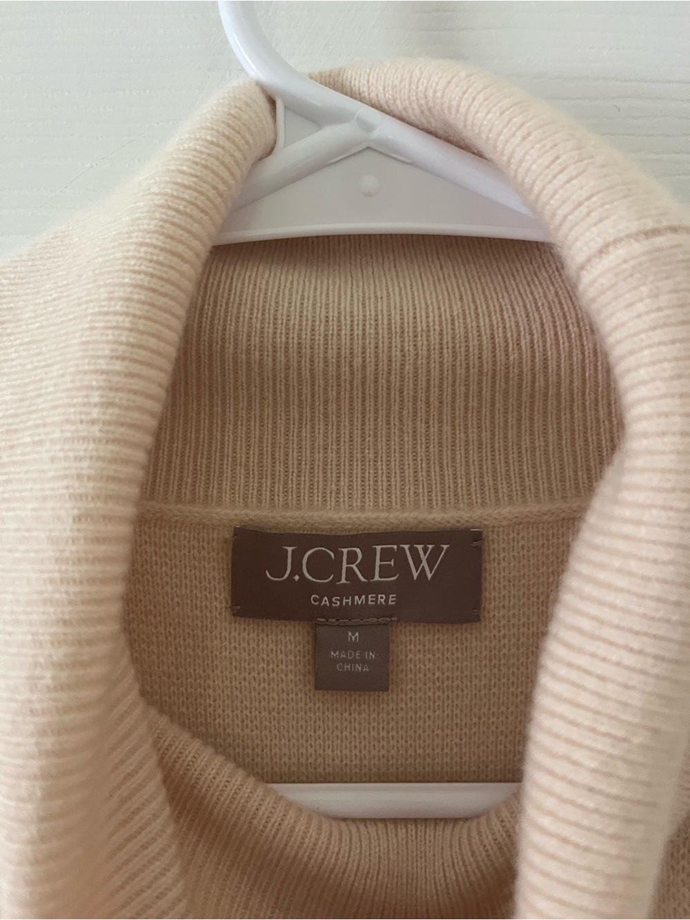 J. Crew Cashmere Sleeveless Turtleneck Sweater Vest in Cream - Picture 6 of 7